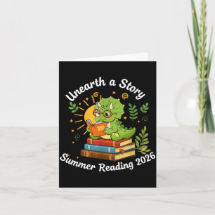 Unearth a story summer reading 2026 men women kids card