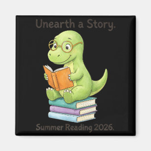 Unearth a Story Summer Reading 2026 Men Women Kids Magnet