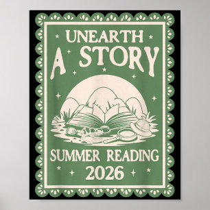 Unearth a story summer reading 2026 poster