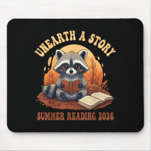 Unearth a story summer reading 2026 raccoon mouse pad