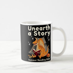 Unearth a Story Summer Reading 2026 Snosaurus Coffee Mug