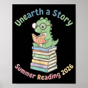 Unearth Story 2026 Summer Reading Illustration Poster