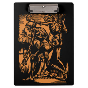 Unearthed Horrors of Dead Miners for Halloween Clipboard