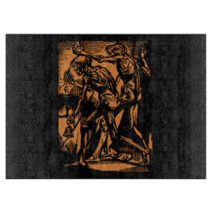 Unearthed Horrors of Dead Miners for Halloween Cutting Board