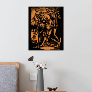 Unearthed Horrors of Dead Miners for Halloween Foil Prints