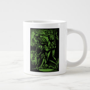 Unearthed Horrors of Dead Miners for Halloween Large Coffee Mug