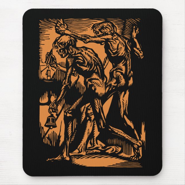 Unearthed Horrors of Dead Miners for Halloween Mouse Pad (Front)