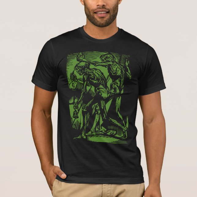 Unearthed Horrors of Dead Miners for Halloween T-Shirt (Front)