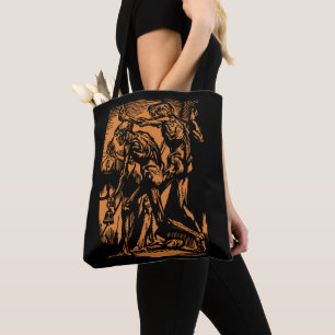 Unearthed Horrors of Dead Miners for Halloween Tote Bag