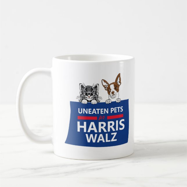 Uneaten Pets for Harris Walz Coffee Mug (Left)