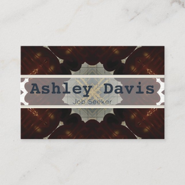 Unemployed business cards (Front)