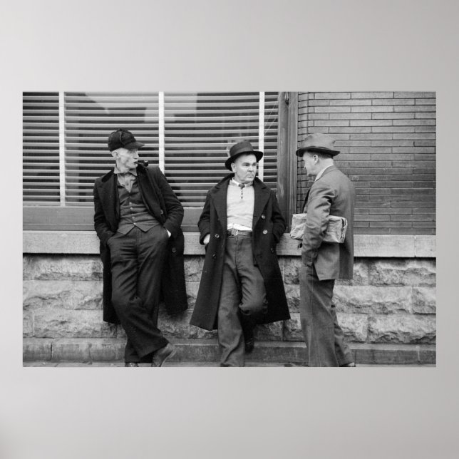 Unemployed miners poster (Front)