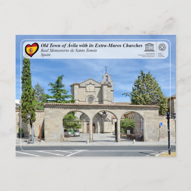 UNESCO - Ávila - Real Monasterio de Santo Tomás Postcard (Front)