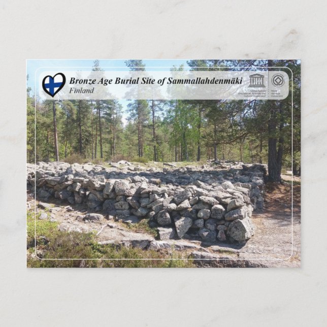 UNESCO - Bronze Age Burial Site of Sammallahdenmäk Postcard (Front)