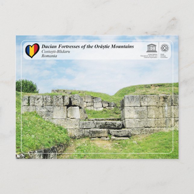 UNESCO - Dacian Fortresses - Costesti -Blidaru Postcard (Front)