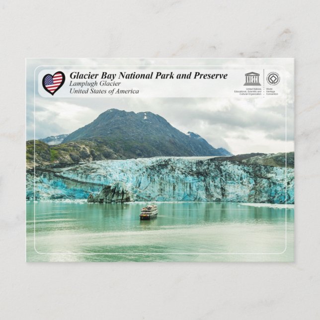 UNESCO - Glacier Bay NP - Lamplugh Glacier Postcard (Front)