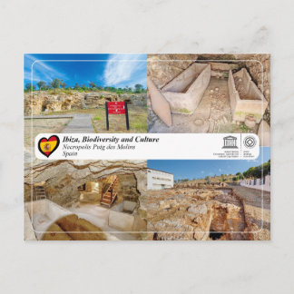 UNESCO, Ibiza/Eivissa, Necropolis Puig des Molins Postcard