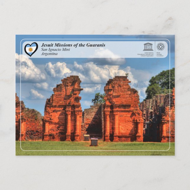 UNESCO - Jesuit Missions of the Guaranis Postcard (Front)