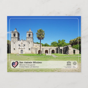 UNESCO - San Antonio - Mission Concepción Postcard
