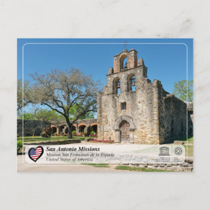 UNESCO - San Antonio - Mission Espada Postcard