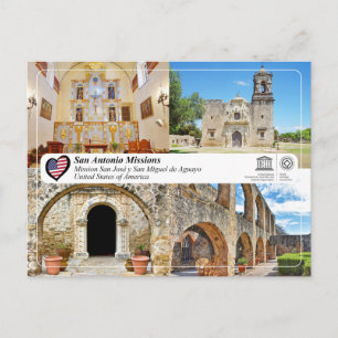 UNESCO - San Antonio - Mission San José Postcard