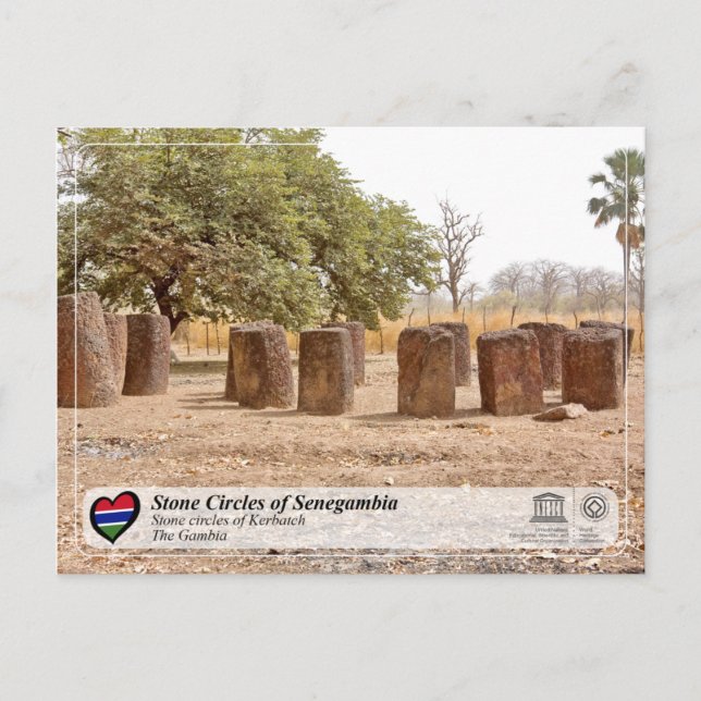 UNESCO - Stone Circles of Senegambia - Kerbatch Postcard (Front)
