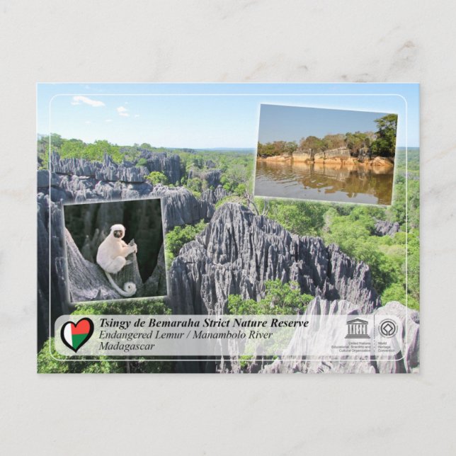UNESCO - Tsingy de Bemaraha Strict Nature Reserve Postcard (Front)