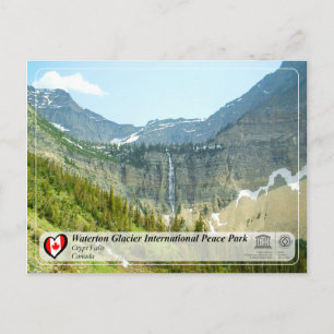 UNESCO - Waterton Glacier International Peace Park Postcard