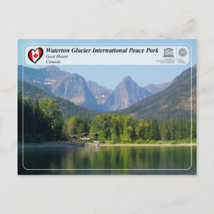 UNESCO - Waterton Glacier International Peace Park Postcard