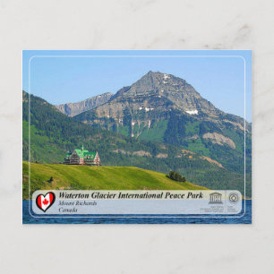 UNESCO - Waterton Glacier International Peace Park Postcard