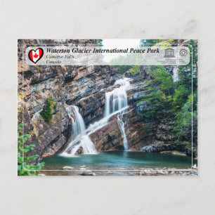 UNESCO - Waterton Glacier International Peace Park Postcard