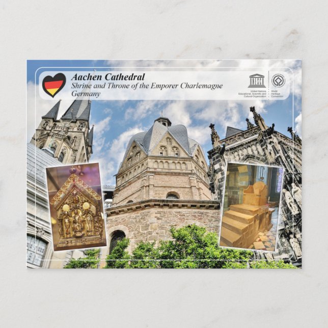 UNESCO WHS - Aachen Cathedral Postcard (Front)