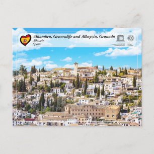 UNESCO WHS - Albayzín, Granada Postcard