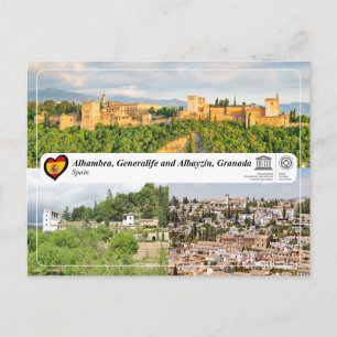 UNESCO WHS - Alhambra, Generalife and Albayzín Postcard
