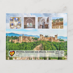 UNESCO WHS - Alhambra, Granada Postcard