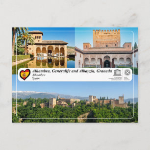 UNESCO WHS - Alhambra, Granada Postcard