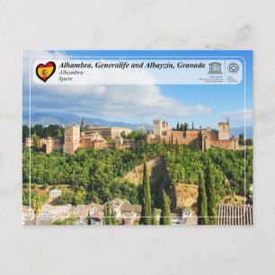 UNESCO WHS - Alhambra, Granada Postcard