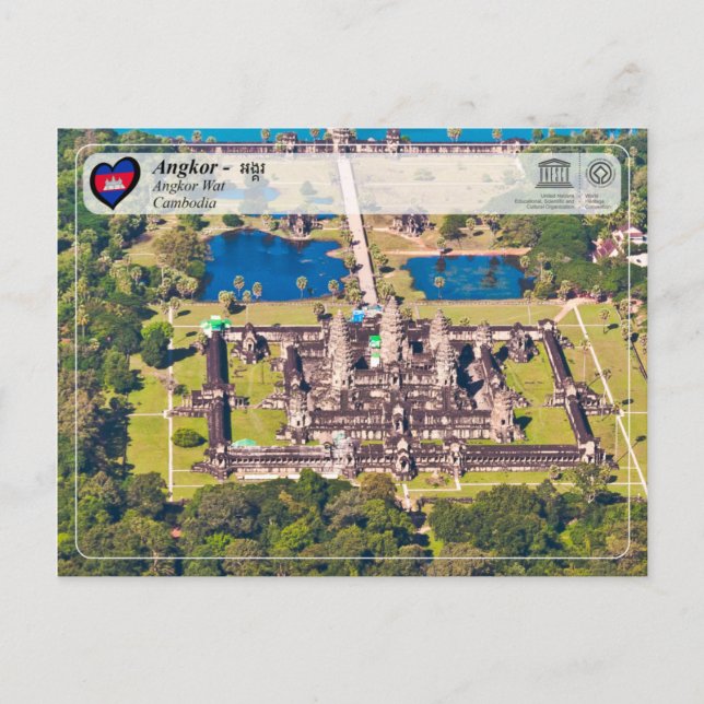 UNESCO WHS - Angkor - Angkor Wat Postcard (Front)