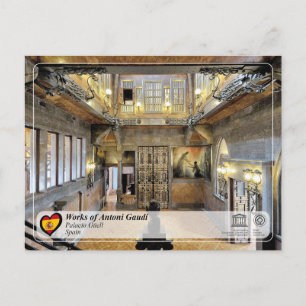UNESCO WHS - Antoni Gaudí - Palacio Güell Postcard