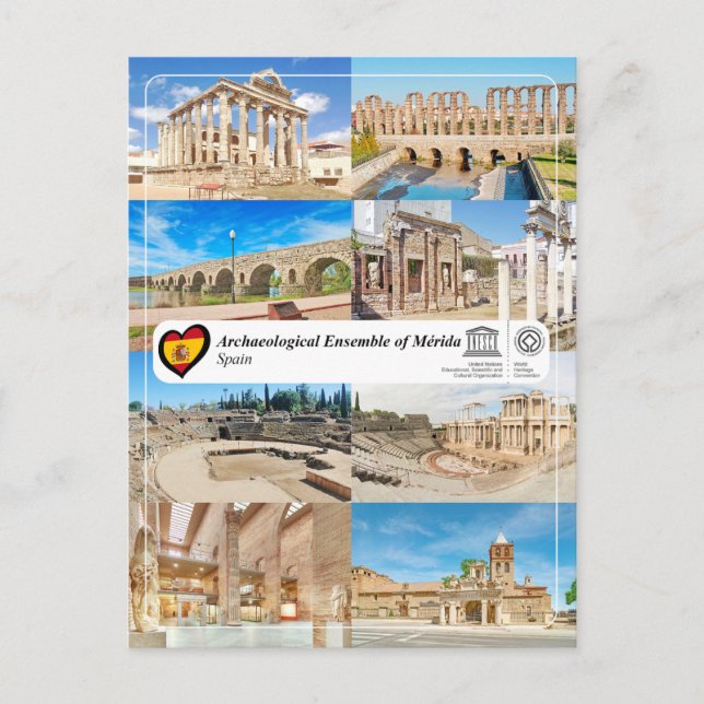 UNESCO WHS - Archaeological Ensemble of Mérida Postcard (Front)