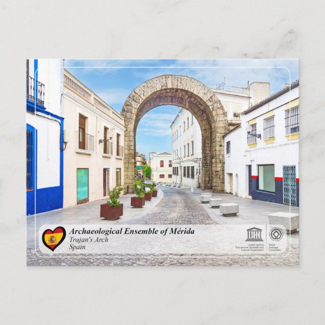 UNESCO WHS - Arco de Trajano de Mérida Postcard (Front)