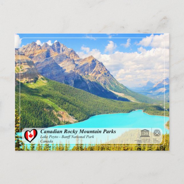UNESCO WHS - Banff National Park Postcard (Front)