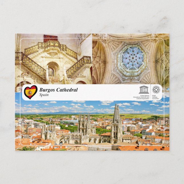 UNESCO WHS, Burgos Cathedral / Catedral de Burgos Postcard (Front)