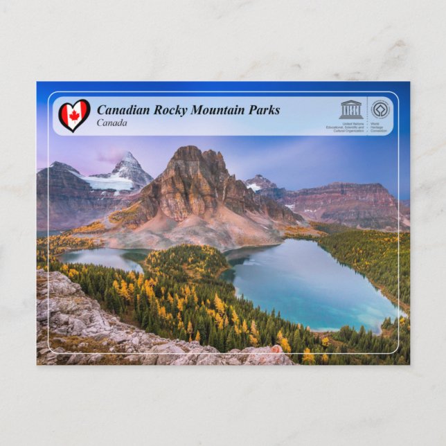 UNESCO WHS - Canadian Rocky Mountain Parks Postcard (Front)