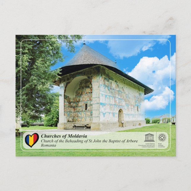 UNESCO WHS - Churches of Moldavia - Arbore Postcard (Front)