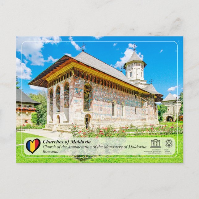 UNESCO WHS - Churches of Moldavia - Moldovita Postcard (Front)