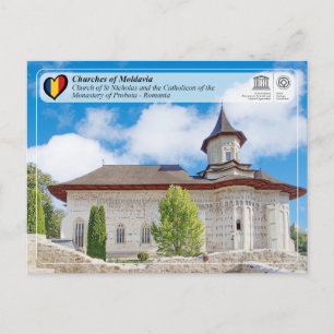 UNESCO WHS - Churches of Moldavia - Probota Postcard