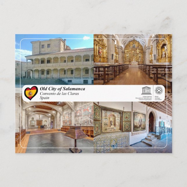 UNESCO WHS - Convento de las Claras Postcard (Front)