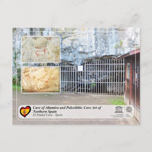 UNESCO WHS - El Pindal Cave / Cueva del Pindal  Postcard (Front)