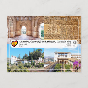 UNESCO WHS - Generalife, Granada Postcard